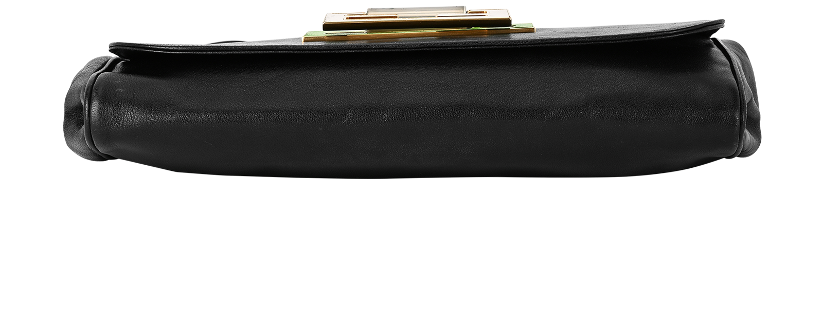 FF Flap, &pound;595, Handbags, Black, Leather, Top view